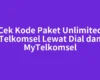 Cek Kode Paket Unlimited Telkomsel Lewat Dial dan MyTelkomsel