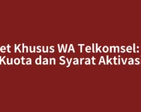 Paket Khusus WA Telkomsel: Cek Kuota dan Syarat Aktivasi