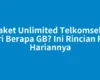Paket Unlimited Telkomsel 1 Hari Berapa GB? Ini Rincian FUP Hariannya